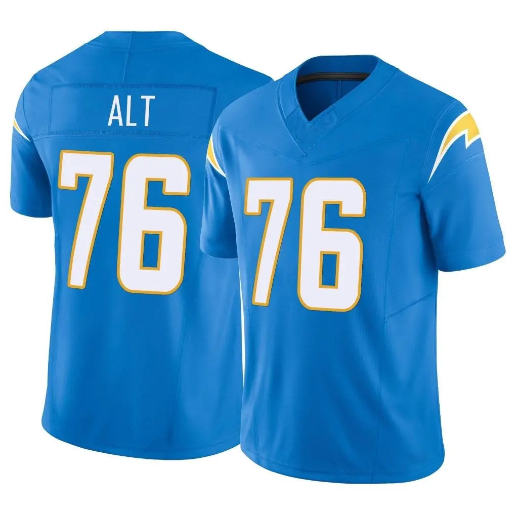 LA.Chargers #76 Joe Alt Player Blue Limited Vapor F.U.S.E. Home Game Ldoa Stitched Jerseys