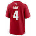 A.Cardinals #4 Jeremiyah Love Player Cardinal Limited Home Game Ldoa Stitched Jerseys