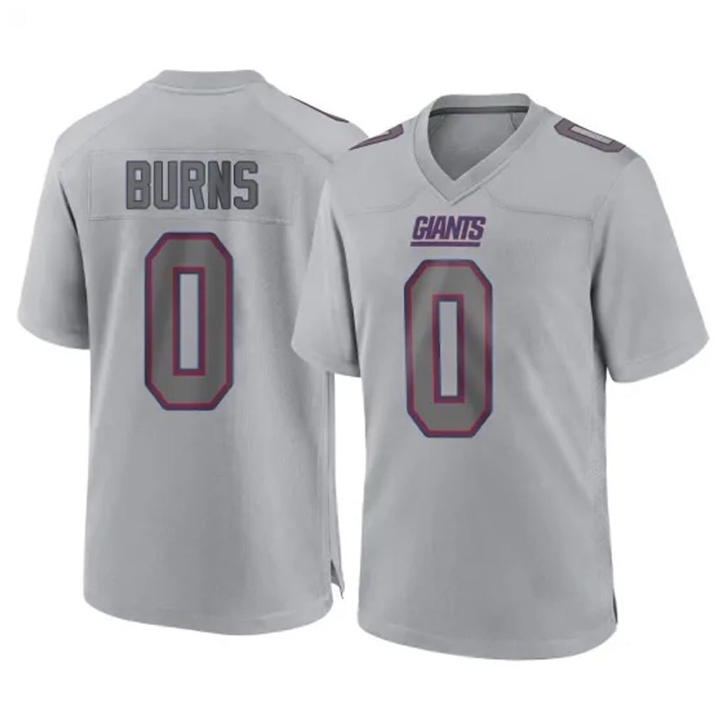 NY.Giants #0 Brian Burns Player Gray Atmosphere Fashion Limited Game Ldoa Stitched Jerseys