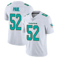 M.Dolphins #52 Patrick Paul Player White Limited Vapor Untouchable Home Game Ldoa Stitched Jerseys
