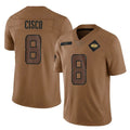 NY.Jets #8 Andre Cisco Player Brown Salute To Service Limited Ldoa Stitched Jerseys