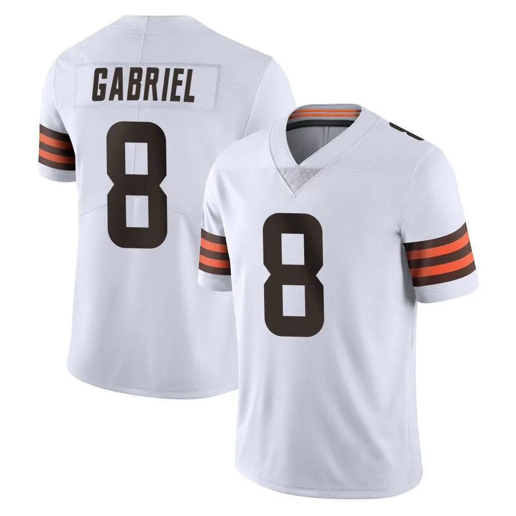 C.Browns #8 Dillon Gabriel Player White Vapor Untouchable Limited Home Game Ldoa Stitched Jerseys