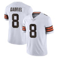 C.Browns #8 Dillon Gabriel Player White Vapor Untouchable Limited Home Game Ldoa Stitched Jerseys