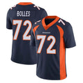 D.Broncos #72 Garett Bolles Player Navy Vapor Untouchable Limited Game Ldoa Stitched Jerseys
