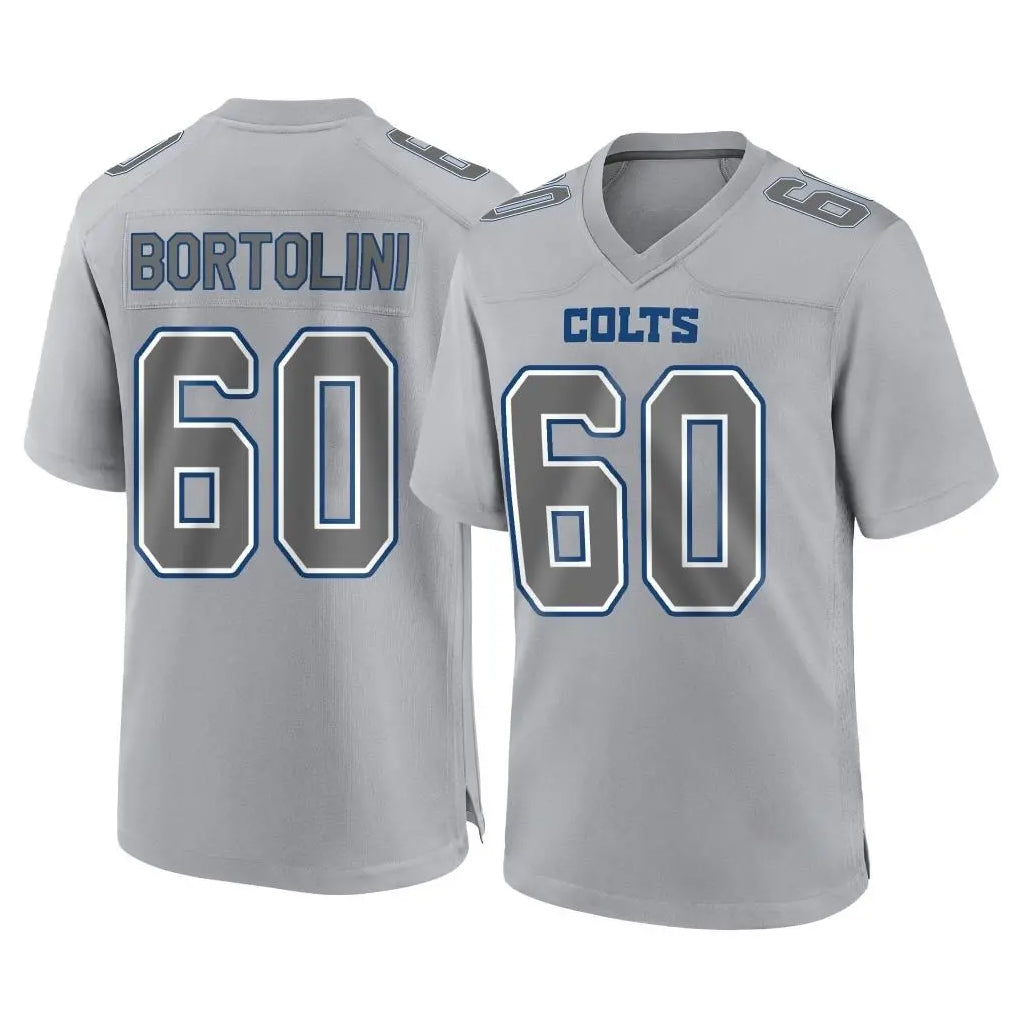 IN.Colts #60 Tanor Bortolini Player Gray Atmosphere Fashion Home Game Ldoa Stitched Jerseys