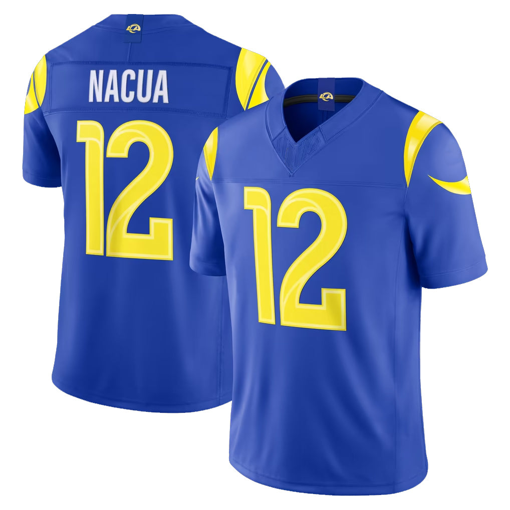 LA.Rams #12 Puka Nacua Player Royal Vapor F.U.S.E. Limited Home Game Ldoa Stitched Jerseys
