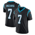 C.Panthers #7 Tre'von Moehrig Player Black Vapor Untouchable Limited Game Ldoa Stitched Jerseys