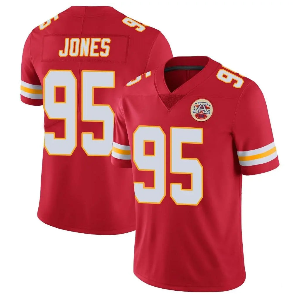 KC.Chiefs #95 Chris Jones Player Red Limited Vapor Untouchable Home Game Ldoa Stitched Jerseys