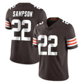 C.Browns #22 Dylan Sampson Player Brown Color Vapor Untouchable Limited Home Game Ldoa Stitched Jerseys