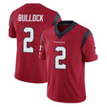 H.Texans #2 Calen Bullock Player Red Limited Vapor Untouchable Home Game Ldoa Stitched Jerseys