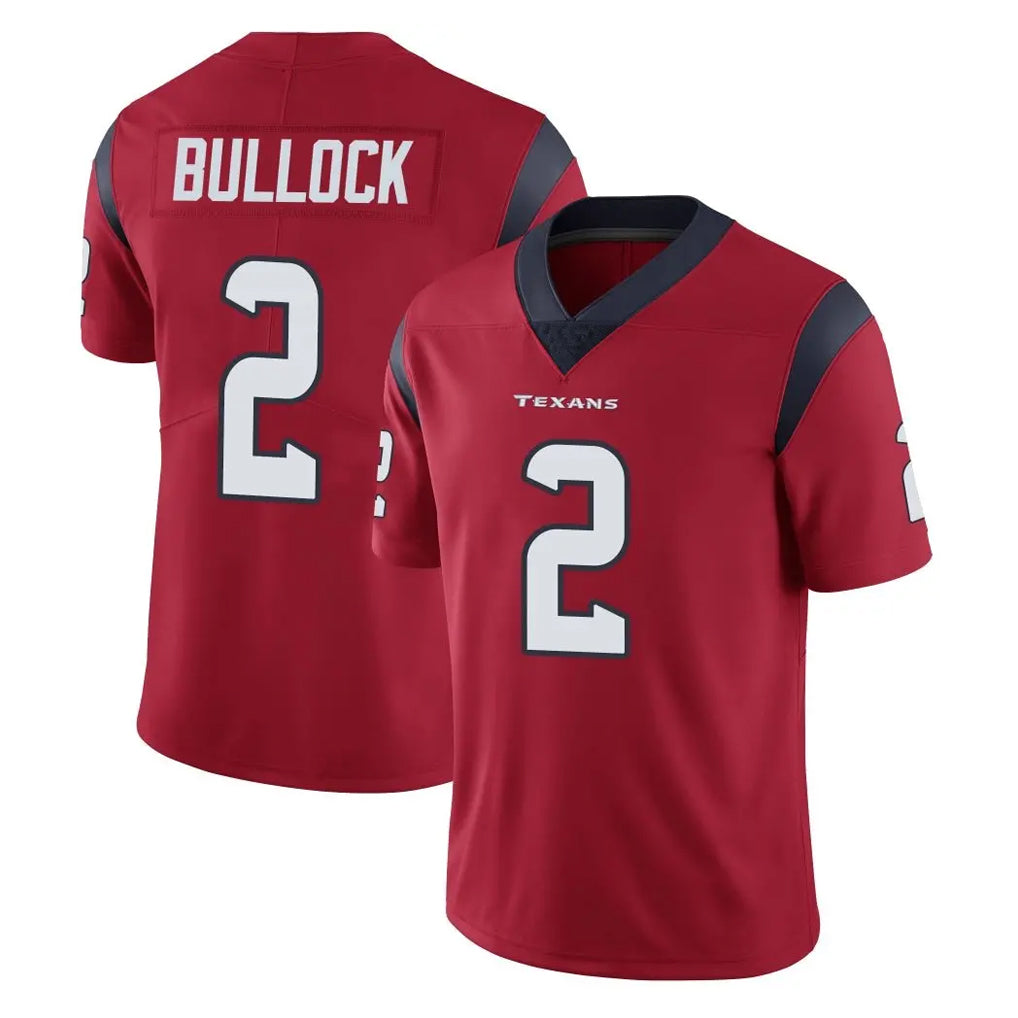 H.Texans #2 Calen Bullock Player Red Limited Vapor Untouchable Home Game Ldoa Stitched Jerseys
