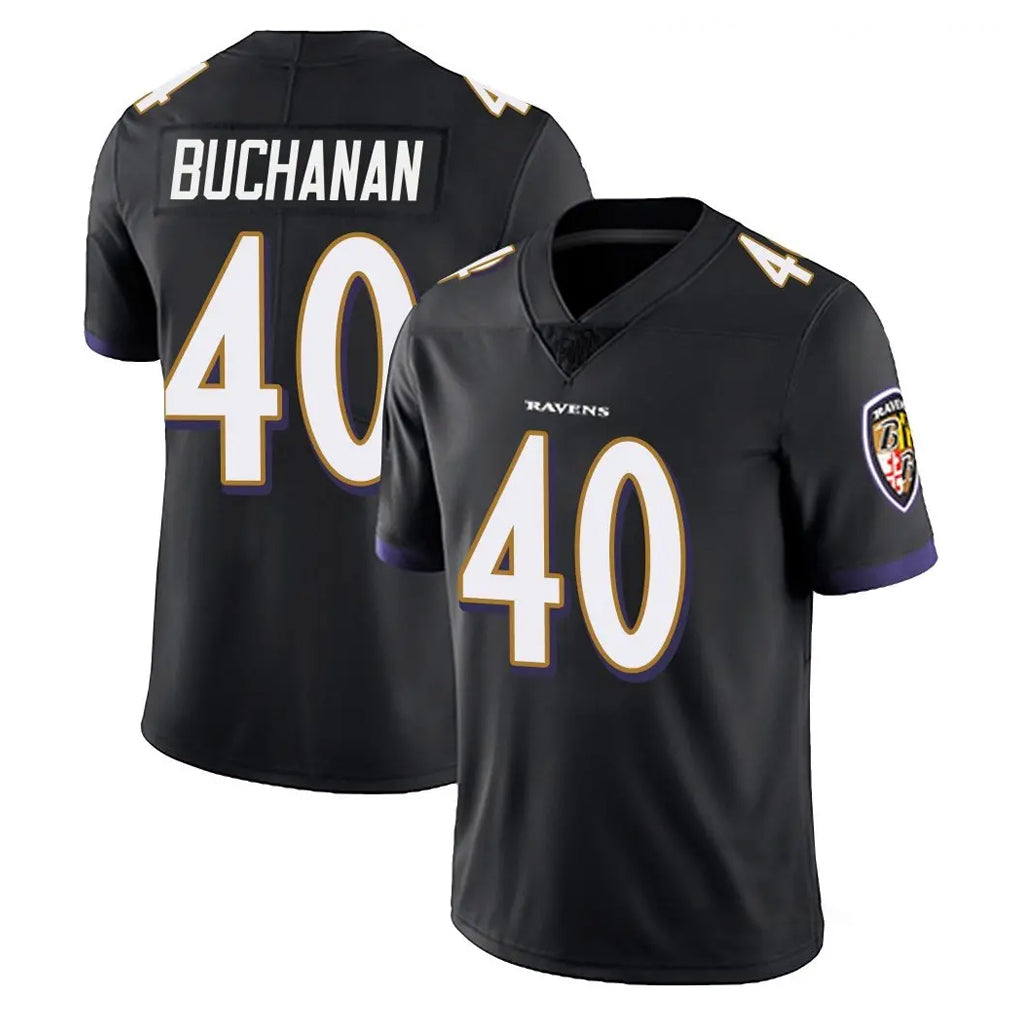 B.Ravens #40 Teddye Buchanan Player Black Vapor Untouchable Limited Home Game Ldoa Stitched Jerseys