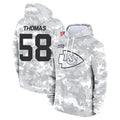 KC.Chiefs #58 Derrick Thomas Player Arctic Camo Salute to Service Hoodies Ldoa Stitched Jerseys