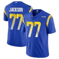 LA.Rams #77 Alaric Jackson Player Royal Limited Vapor Untouchable Home Game Ldoa Stitched Jerseys