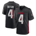 A.Falcons #4 Jahan Dotson Player Black Home Game Ldoa Stitched Jerseys