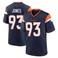 D.Broncos #93 D.J. Jones Player Navy Home Game Ldoa Stitched Jerseys