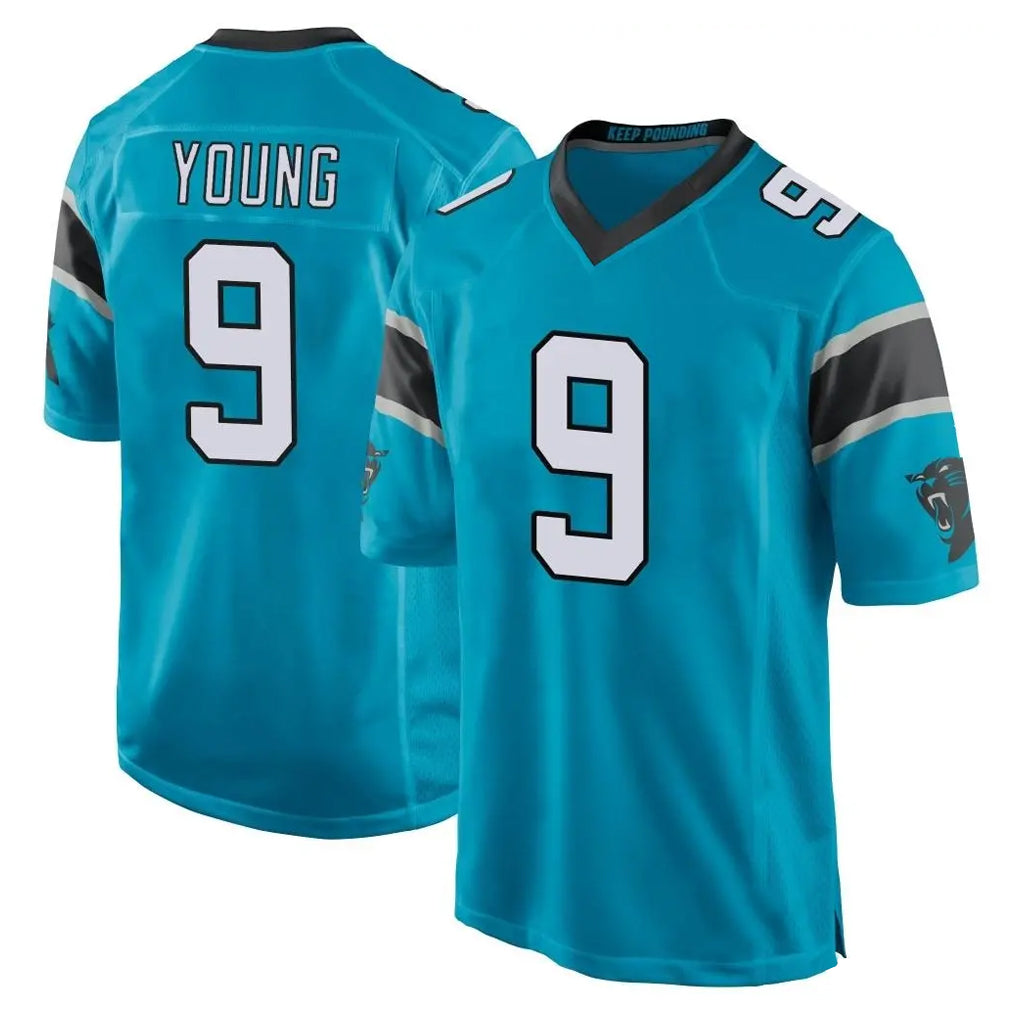C.Panthers #9 Bryce Young Player Blue Game Ldoa Stitched Jerseys