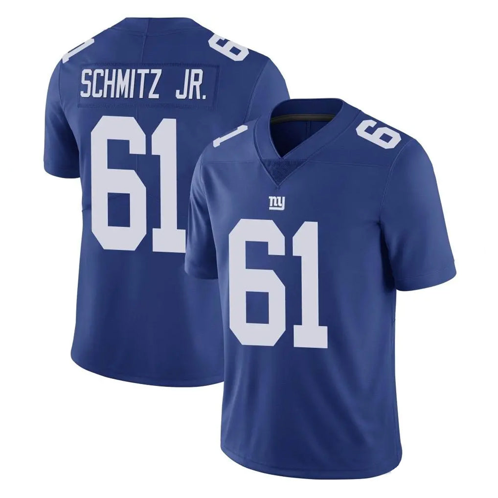 NY.Giants #61 John Michael Schmitz Jr. Player Royal Limited Vapor Untouchable Home Game Ldoa Stitched Jerseys