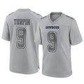 D.Cowboys #9 KaVontae Turpin Player Gray Atmosphere Fashion Home Game Ldoa Stitched Jerseys