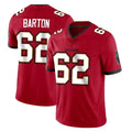 TB.Buccaneers #62 Graham Barton Player Red Limited Vapor Home Game Ldoa Stitched Jerseys