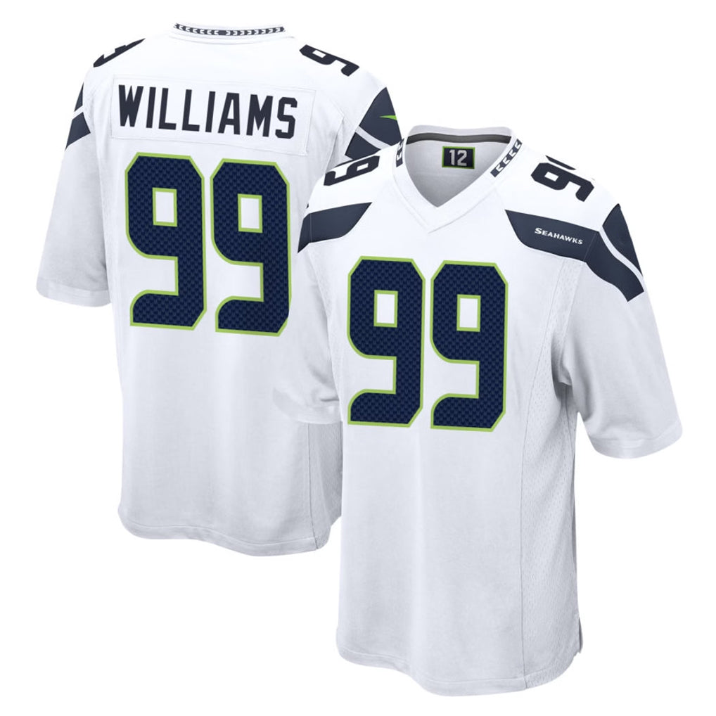 S.Seahawks #99 Leonard Williams Player White Home Game Ldoa Stitched Jerseys