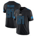 D.Lions #91 Tyleik Williams Player Black Impact Limited Home Game Ldoa Stitched Jerseys