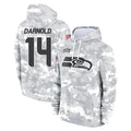 S.Seahawks #14 Sam Darnold Player Arctic Camo Limited Salute to Service Pullover Hoodies Game Ldoa Stitched Jerseys