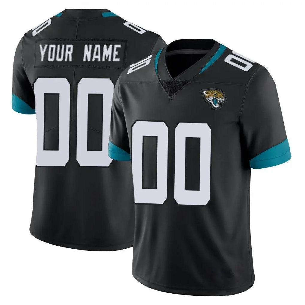 Custom J.Jaguars Black Vapor Untouchable Limited Home Game Any Name & Numbers Ldoa Stitched Jerseys