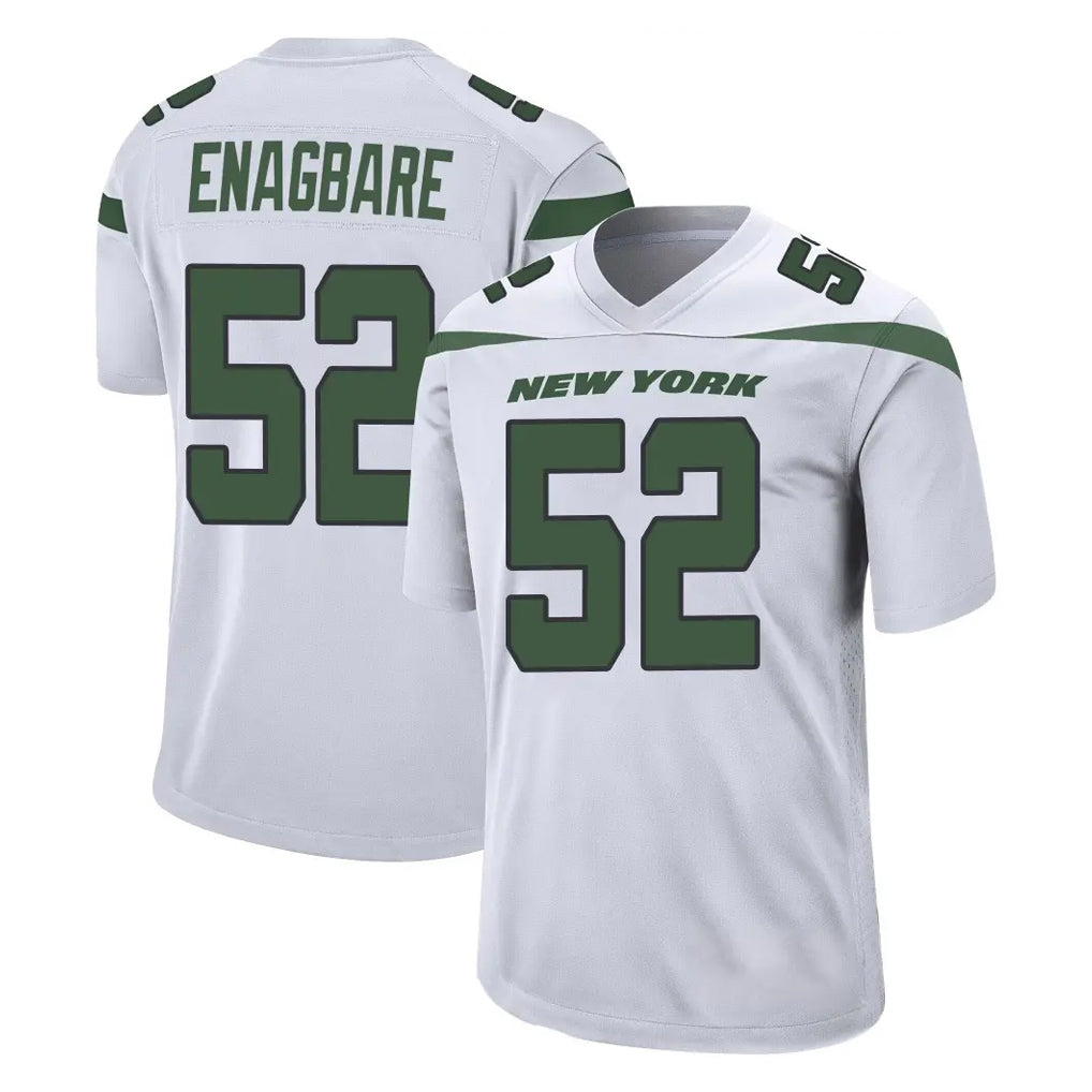 NY.Jets #52 Kingsley Enagbare Player White Spotlight Home Game Ldoa Stitched Jerseys