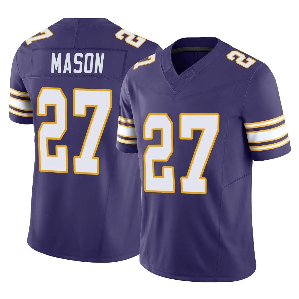 M.Vikings #27 Jordan Mason Player Purple Limited Classic Vapor F.U.S.E. Home Game Ldoa Stitched Jerseys