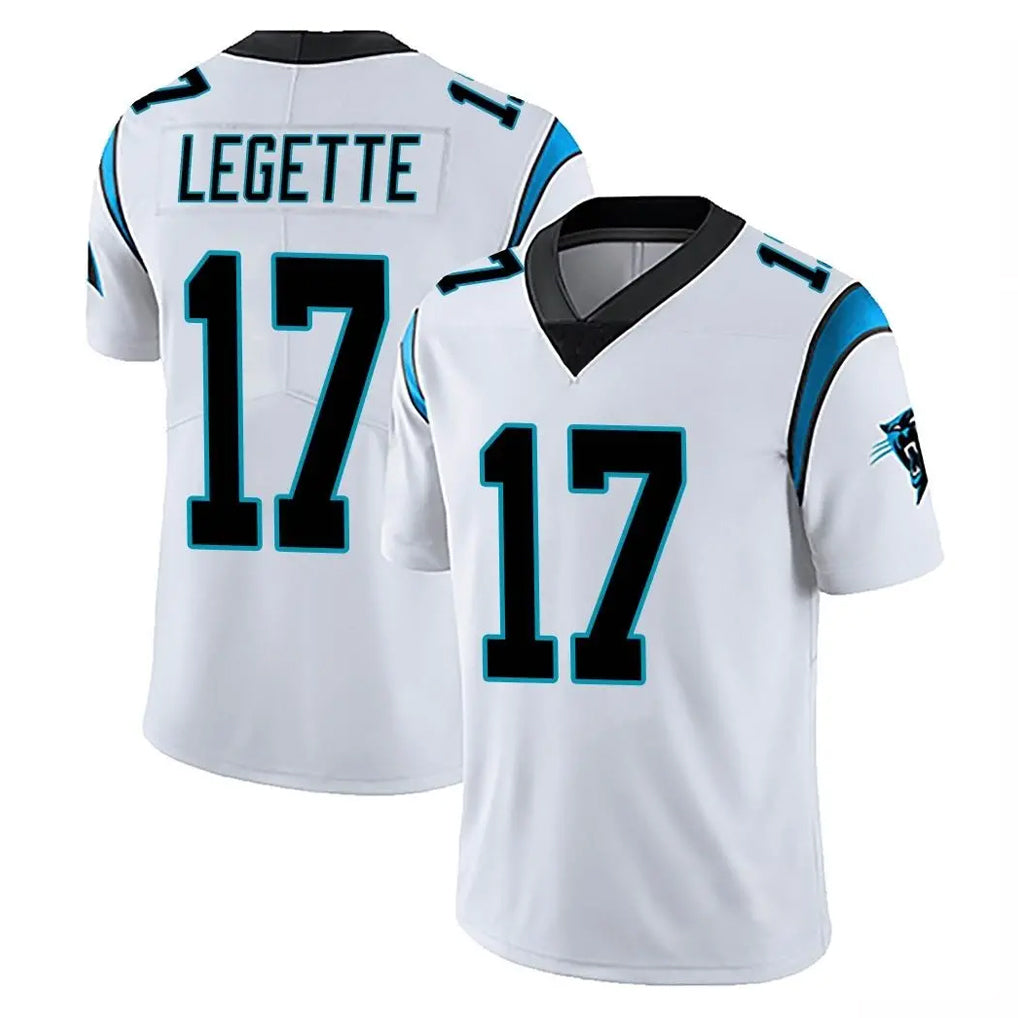 C.Panthers #17 Xavier Legette Player White Vapor Untouchable Limited Game Ddoa Ldoa Stitched Jerseys