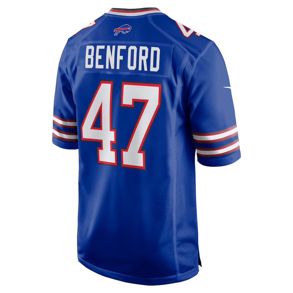 B.Bills #47 Christian Benford Player Royal Home Game Ldoa Stitched Jerseys