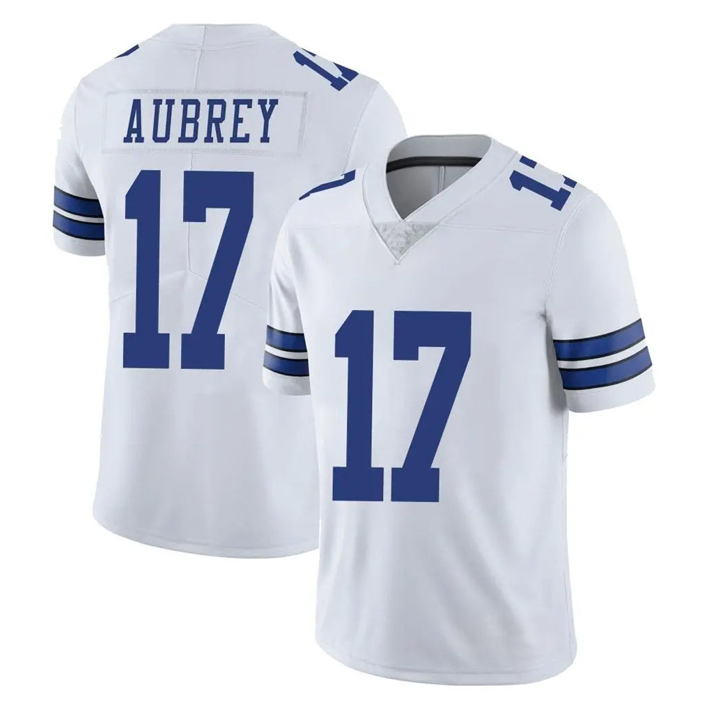 D.Cowboys #17 Brandon Aubrey Player White Vapor Untouchable Limited Home Game Ldoa Stitched Jerseys