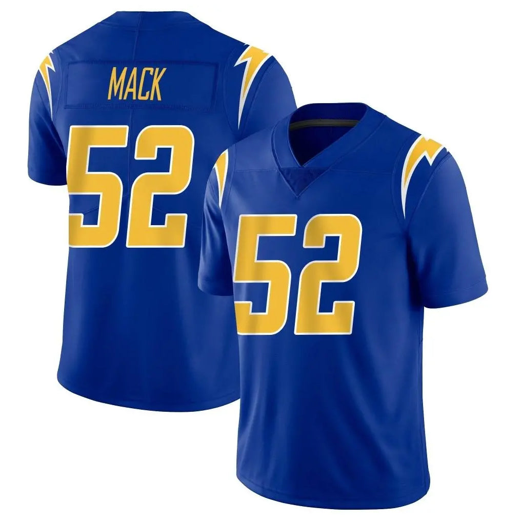 LA.Chargers #52 Khalil Mack Player Royal Limited Vapor Home Game Ldoa Stitched Jerseys