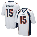 D.Broncos #15 Nik Bonitto Player White Game Ldoa Stitched Jerseys