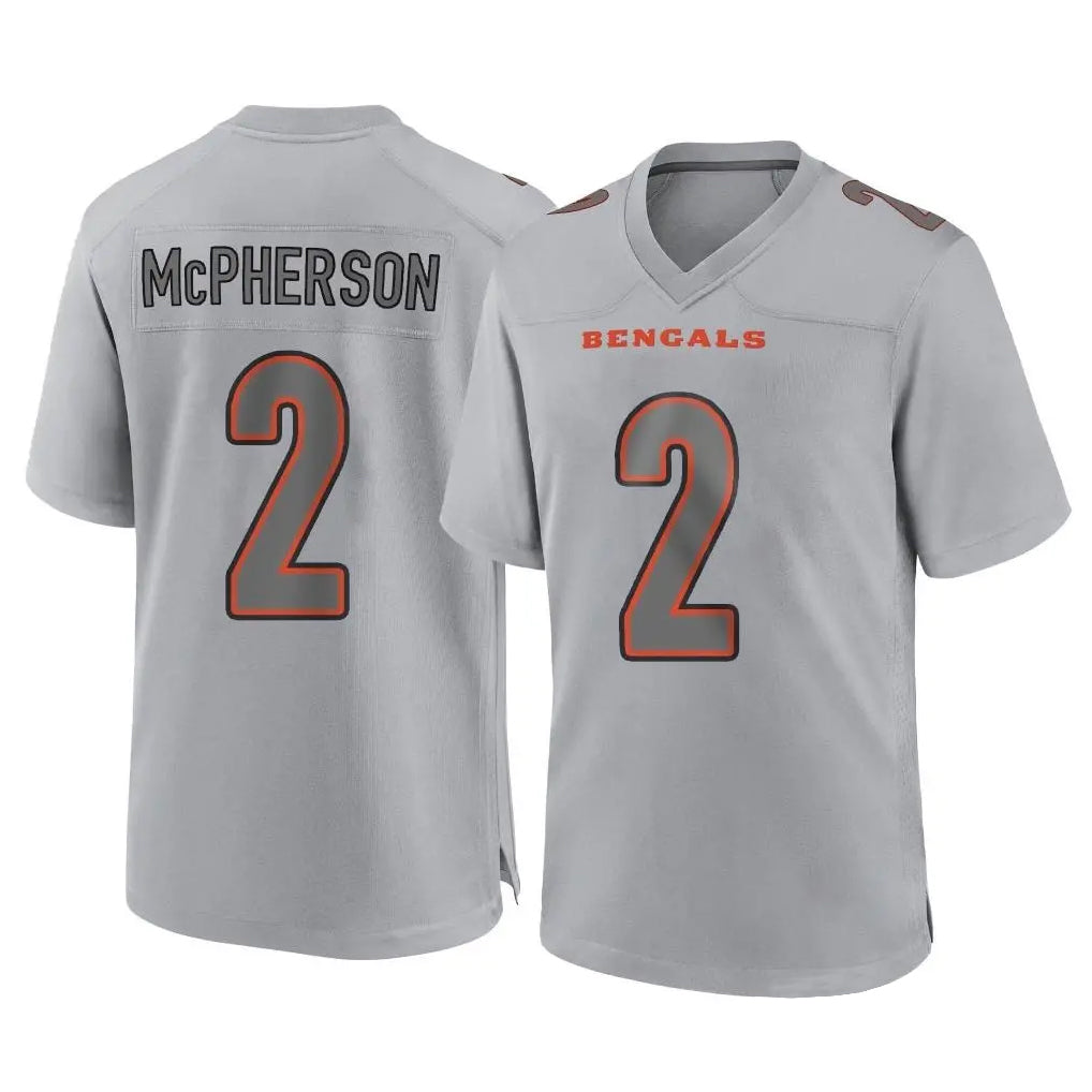 C.Bengals #2 Evan McPherson Player Gray Atmosphere Fashion Game Ldoa Stitched Jerseys