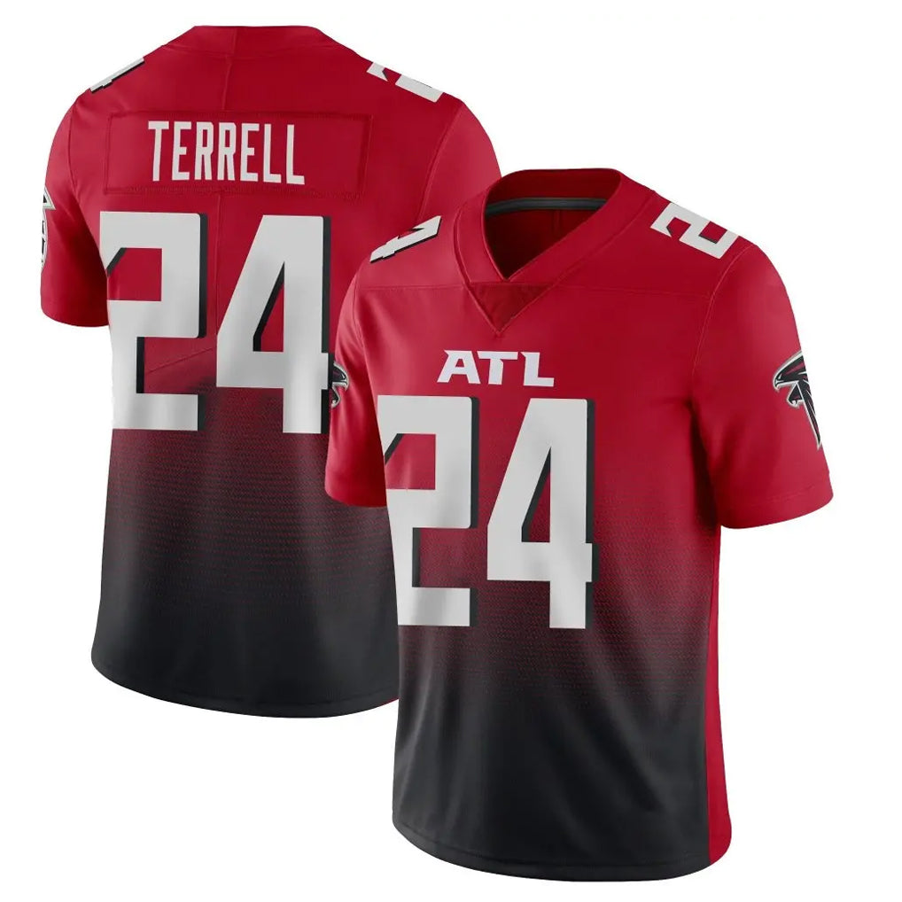 A.Falcons #24 A.J. Terrell Jr. Player Red Vapor Untouchable Limited Home Game Ldoa Stitched Jerseys