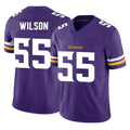 M.Vikings #55 Eric Wilson Player Purple Limited Vapor F.U.S.E. Home Game Ldoa Stitched Jerseys