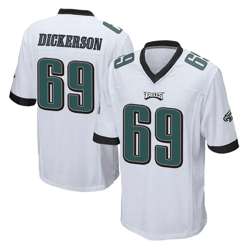 P.Eagles #69 Landon Dickerson Player White Home Game Ldoa Stitched Jerseys