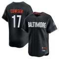 B.Orioles #17 Colton Cowser Player Black City Connect Limited Home Game Ldoa Stitched Jerseys