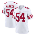 SF.49ers #54 Fred Warner Player White Game Home Ldoa Stitched Jerseys
