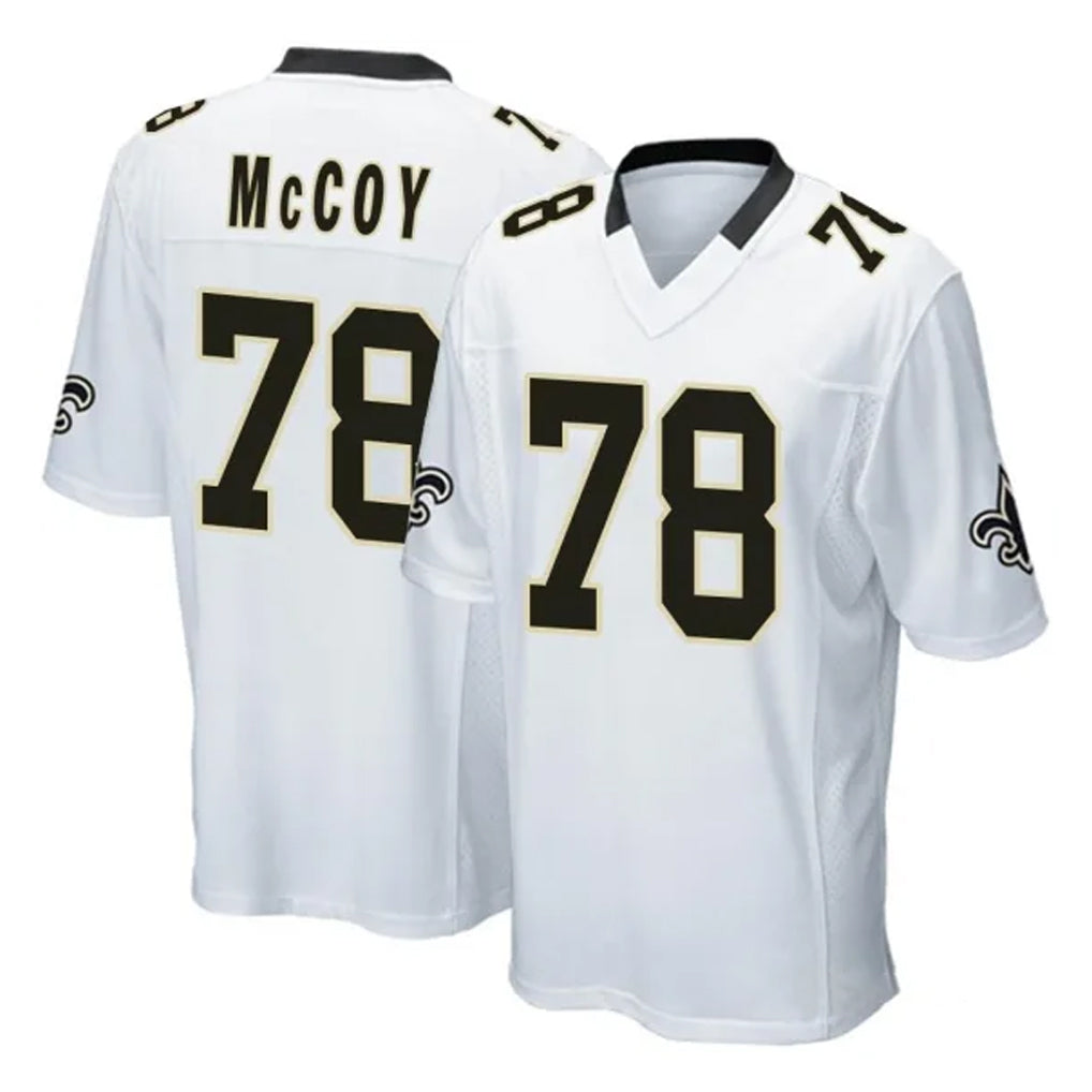 NO.Saints #78 Erik McCoy Player White Home Game Ldoa Stitched Jerseys