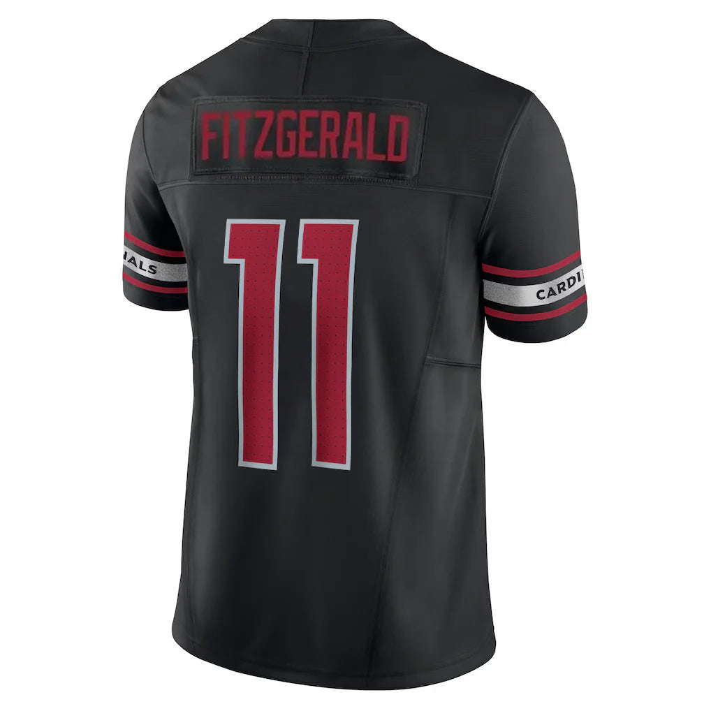 A.Cardinals #11 Larry Fitzgerald Player Black Vapor F.U.S.E. Limited Home Game Ldoa Stitched Jerseys
