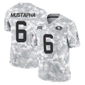 SF.49ers #6 Malik Mustapha Player Arctic Camo Limited Salute To Service Home Game Ldoa Stitched Jerseys