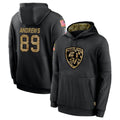 B.Ravens #89 Mark Andrews Player Black Salute to Service Pullover Hoodie Ldoa Stitched Jerseys
