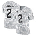 D.Broncos #2 Pat Surtain II Player Arctic Camo Salute To Service Limited Ldoa Stitched Jerseys