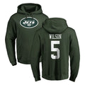NY.Jets #5 Garrett Wilson Player Green LOGO Pullover Hoodies Limited Game Ldoa Stitched Jerseys
