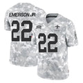 NO.Saints #22 Martin Emerson Jr. Player Arctic Camo Salute To Service Limited Game Ldoa Stitched Jerseys