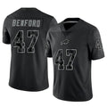 B.Bills #47 Christian Benford Player Black RFLCTV Limited Ldoa Stitched Jerseys