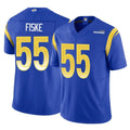 LA.Rams #55 Braden Fiske Player Royal Limited Vapor F.U.S.E. Home Game Ldoa Stitched Jerseys